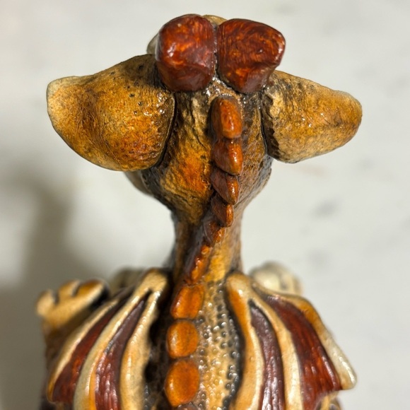 1986 Beasties of the Kingdom Phizzle the Baby Dragon signed clay figurine - Picture 12 of 16